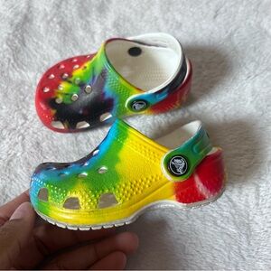 Toddler Rainbow Crocs Size 2c